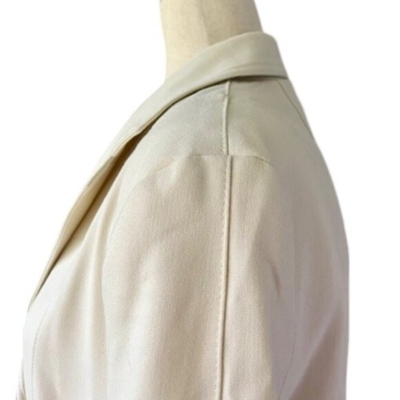 ZARA SRPLS Collection Women Blazer Jacket Belted Off White Bloggers Fav Med NWT - Picture 9 of 16